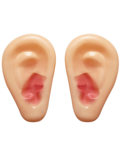 Vue de face de la paire d'oreilles géantes en plastique