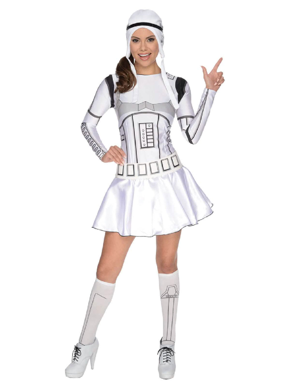 Dámský kostým v podobě šatů Stormtrooper Stars Wars™ bílá a černá