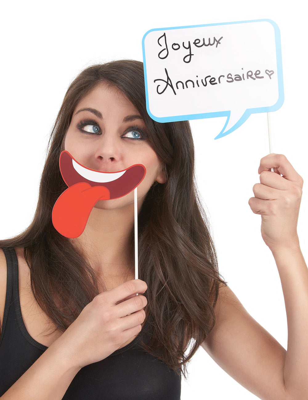 Accessoires bouche et bulle de texte du Pack photobooth anniversaire