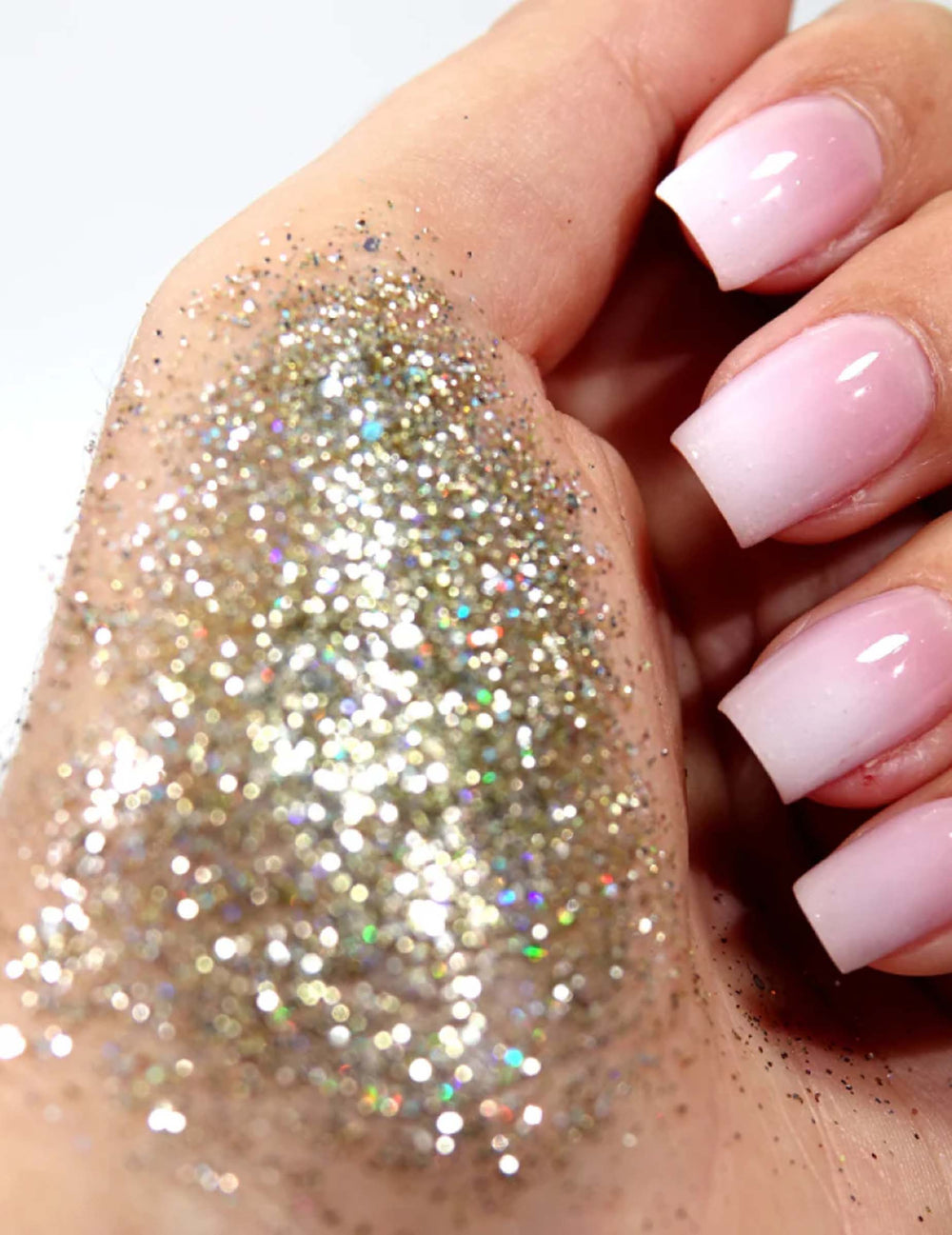 Aperçu du rendu sur la peau des paillettes biodégradables runway métallique