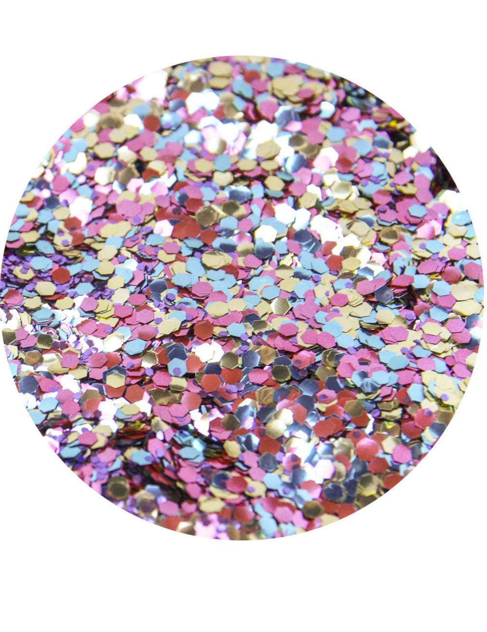 Paillettes biodégradables Bang Bang pour adulte mélange rose doré et bleu turquoise
