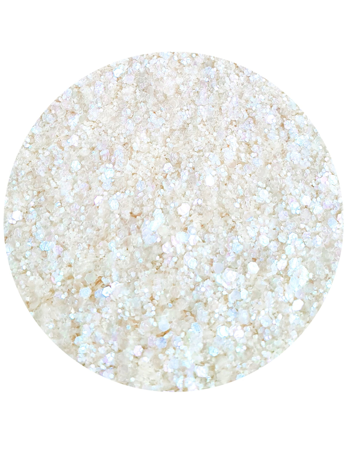 Paillettes biodégradables Nuit Blanche pour adulte blanc iridescent