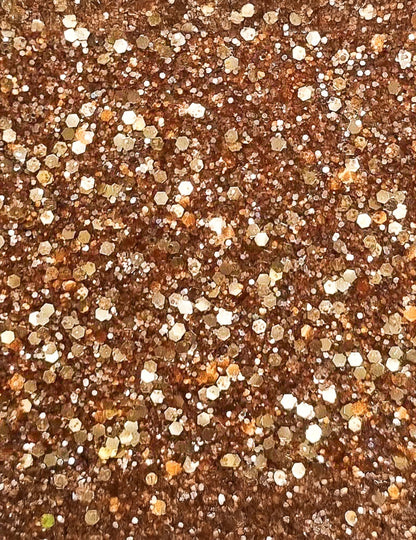 Biologisch abbaubare Pailletten in Metallic-Orange - Si si la pailette