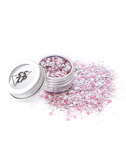 Make-Up Glitter rosa-lila