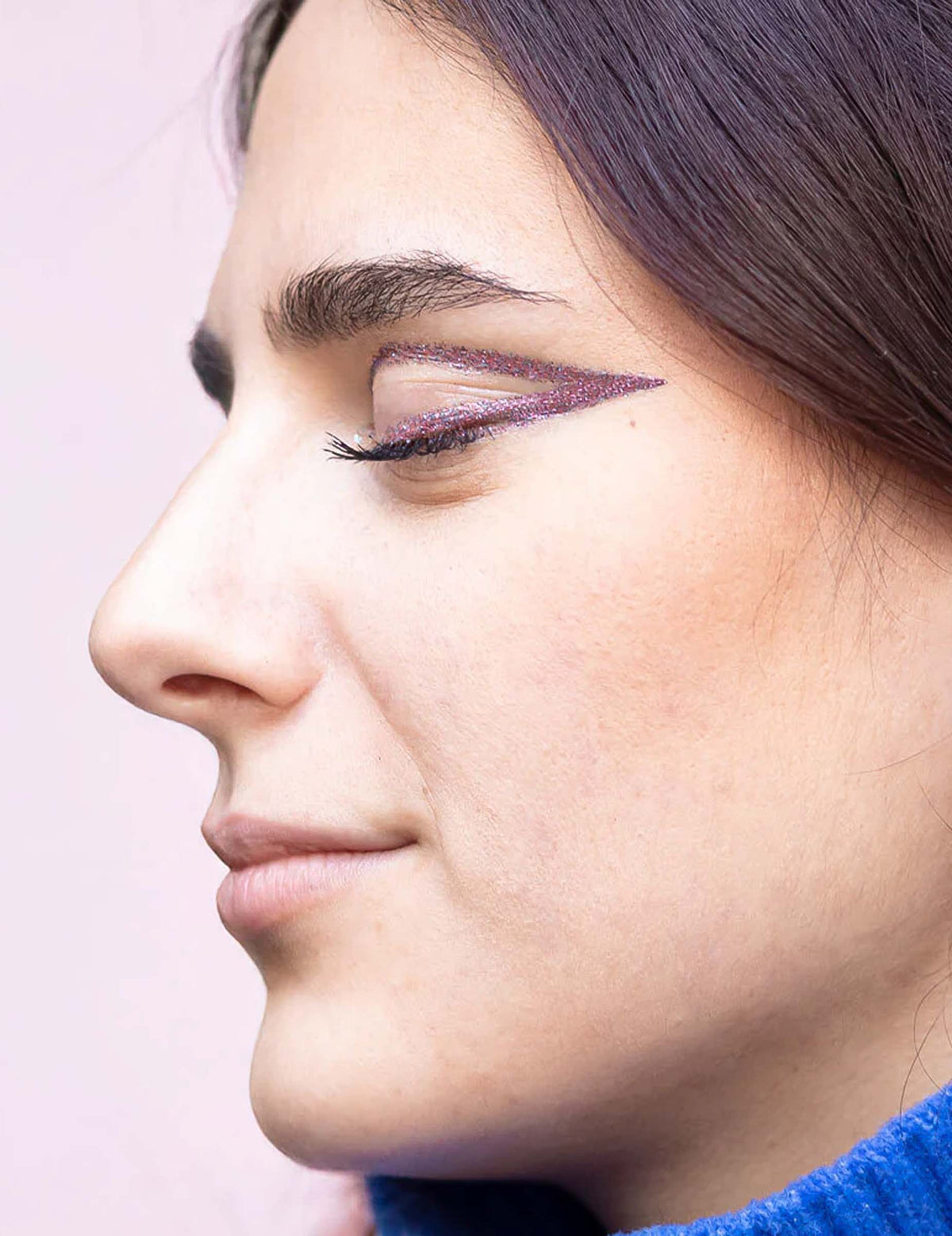 Paillettes biodégradables Supernova pour adulte violettes et roses
