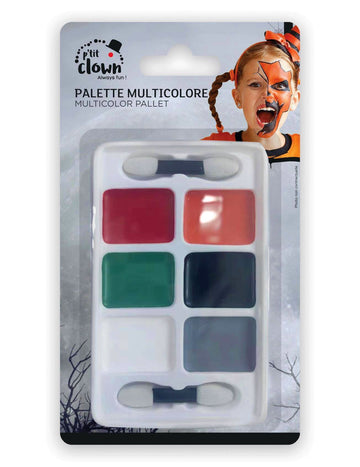 Palette de maquillage 6 couleurs Halloween