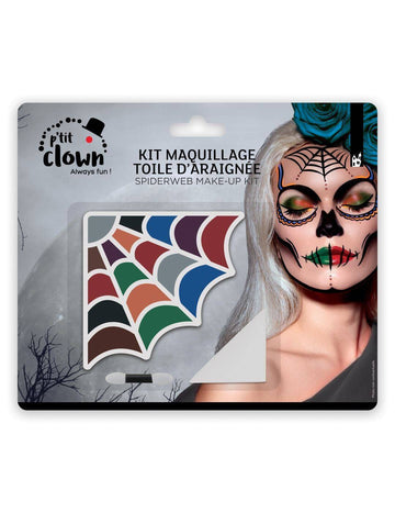 Palette maquillage toile d'araignée Halloween