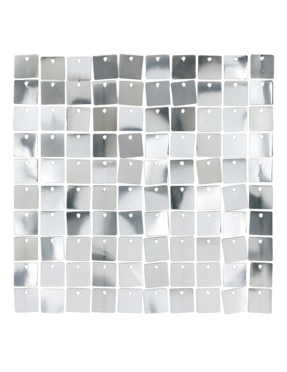 30 x 30 lesklý stříbrný podkladový panel cm