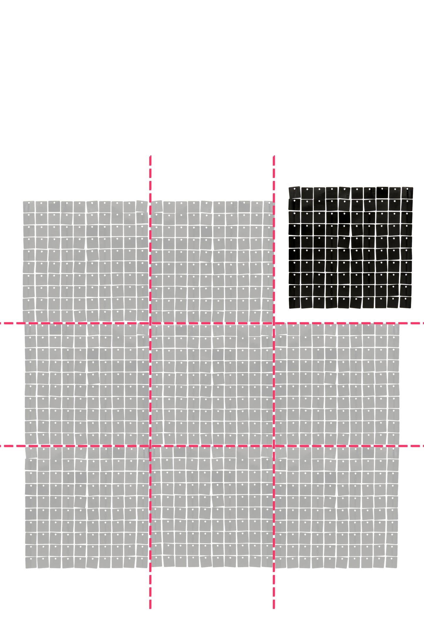 Lesklá černá podkladová deska 30 x 30 cm