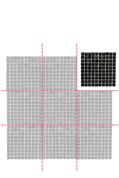 Lesklá černá podkladová deska 30 x 30 cm