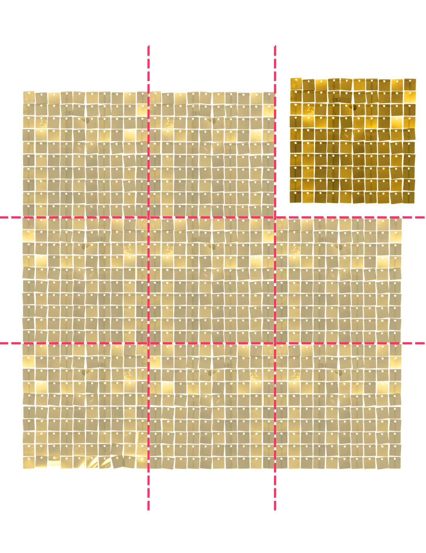 Lesklý zlatý panel pozadí 30 x 30 cm