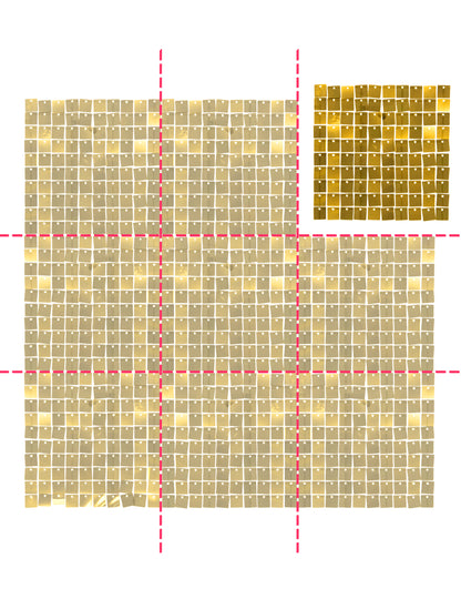 Lesklý zlatý panel pozadí 30 x 30 cm