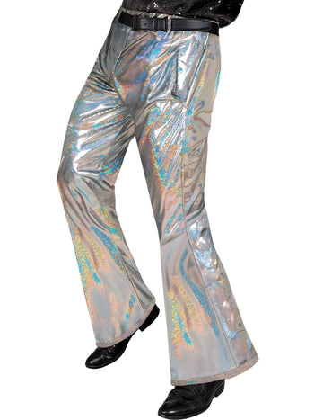 Pantalon holographique disco homme