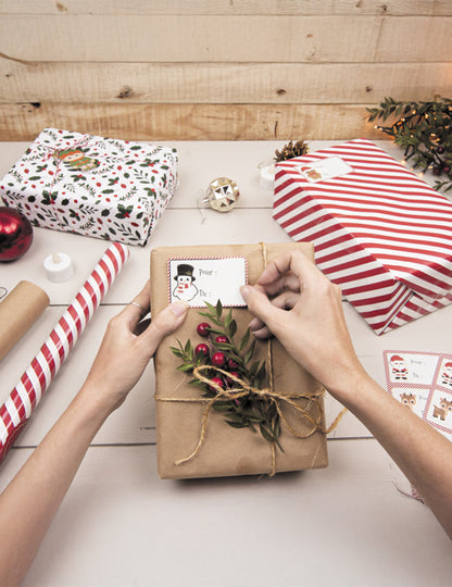 Dárkový balicí papír Kraft 0,7 x 2 m