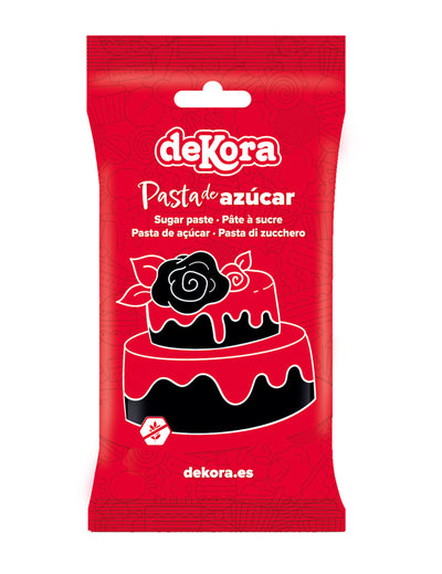 Černá bezlepková cukrová pasta 250 g připravená k použití