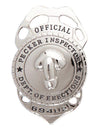 Badge policier coquin pour adulte argenté