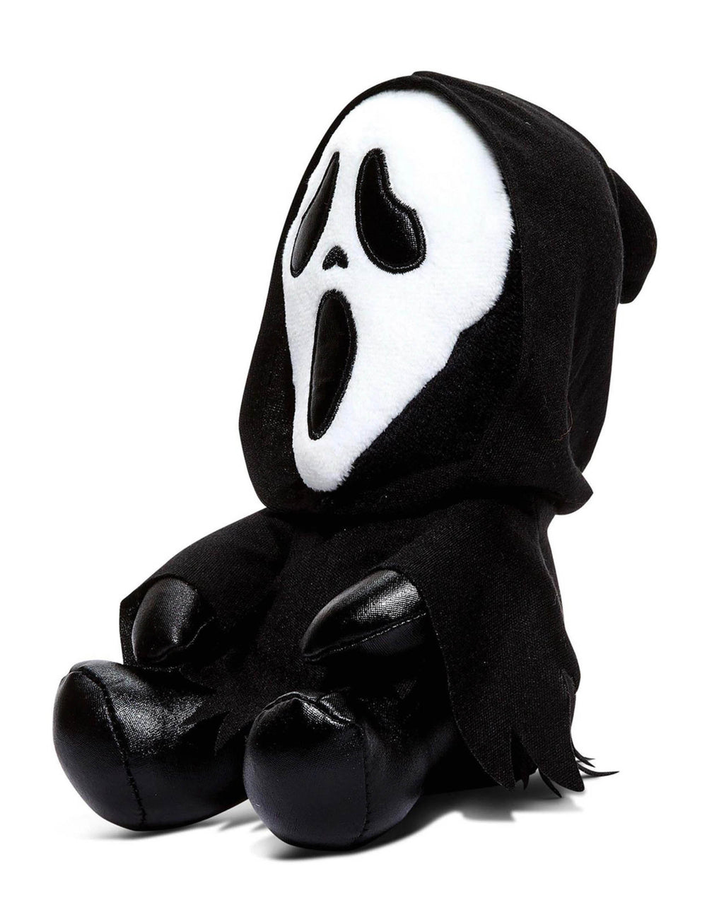 Vue de profil de la peluche Scream Ghostface