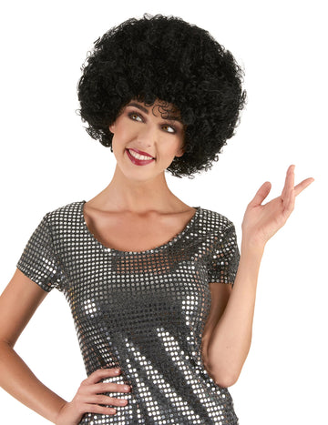 Černá afro paruka pro dospělé