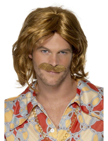 Retro paruka a knír pro muže