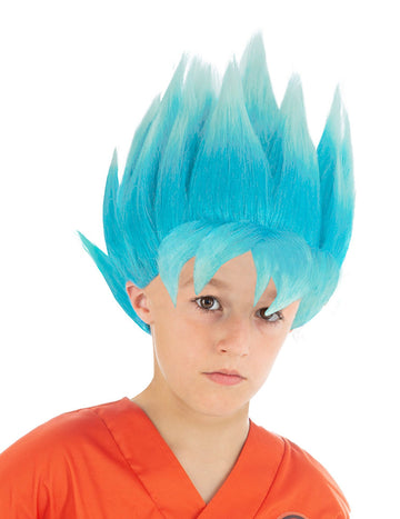Paruka Goku Saiyan Super Dragon Ball Child modrá