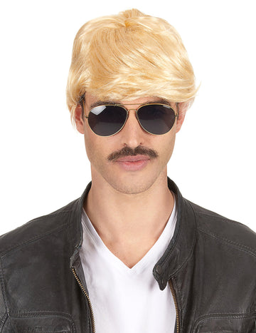 Krátká blond paruka pro muže