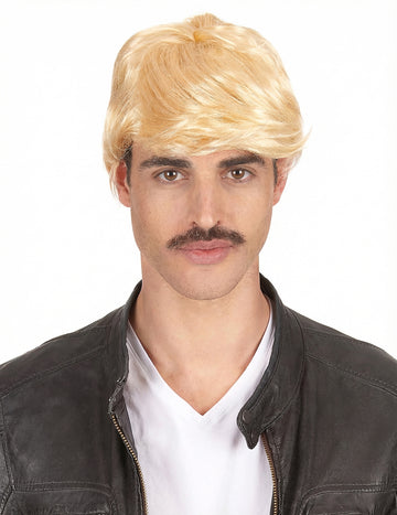 Krátká blond paruka pro muže