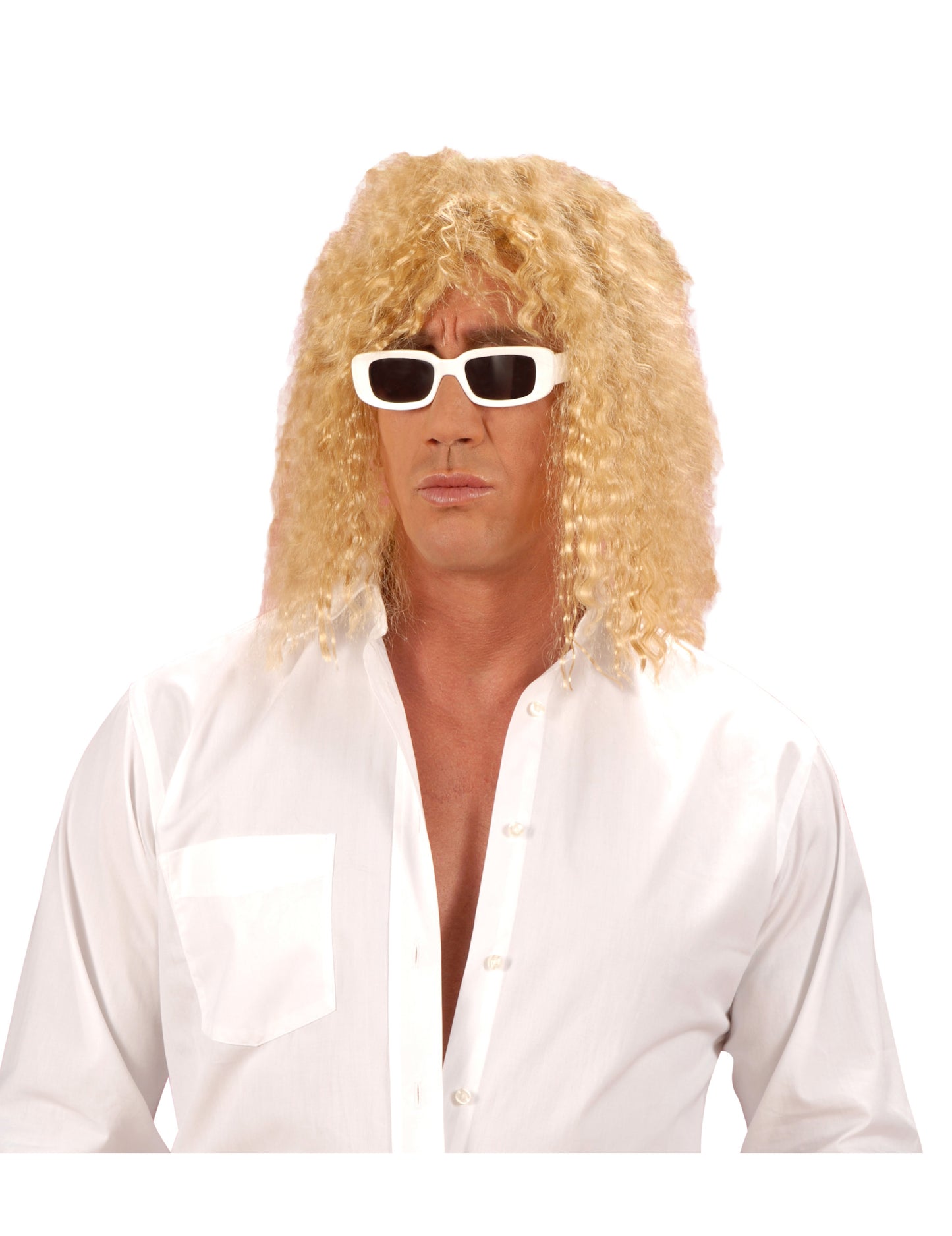 Blonďatá paruka zpěváka pro dospělé 