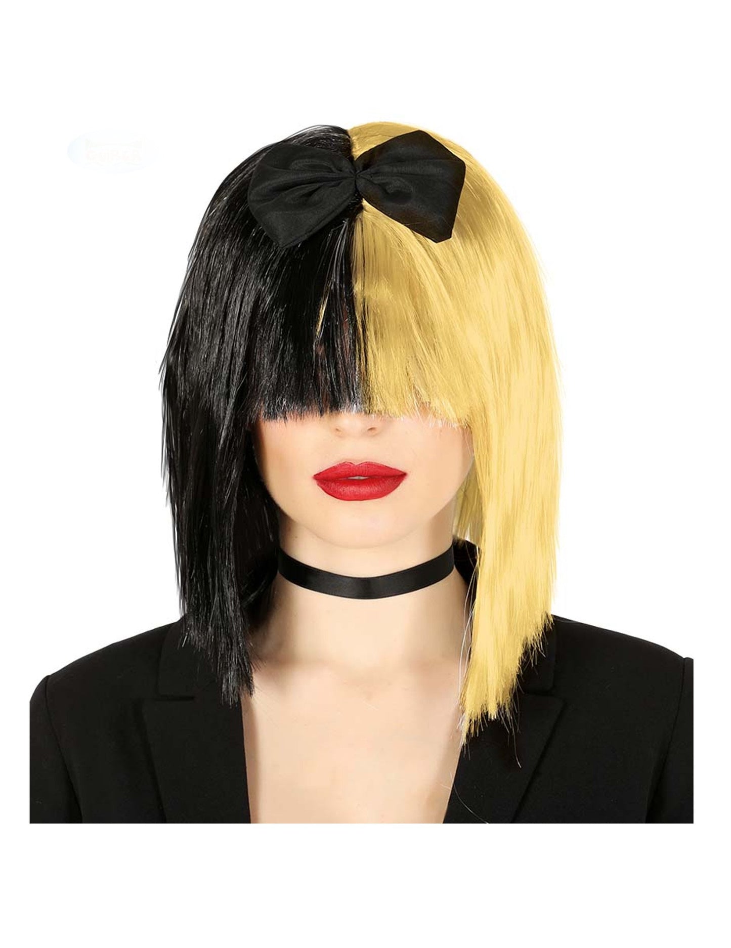 Blond a černá paruka pro dospělé popové zpěváky