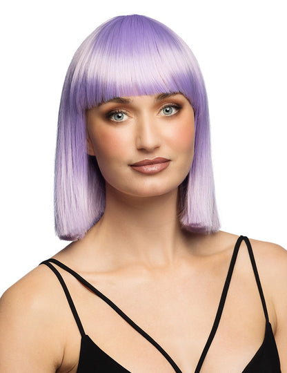 Luxusní pastelově lila paruka s mikádem pro dospělé 