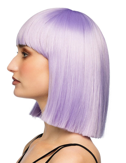 Luxusní pastelově lila paruka s mikádem pro dospělé 