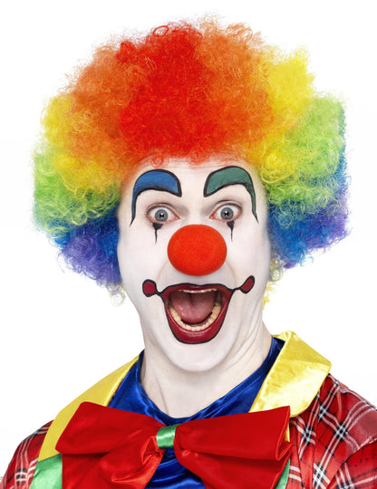 Vícebarevná paruka pro dospělé komfortní klaun
