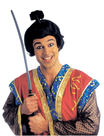 Krátká samurajská paruka pro muže