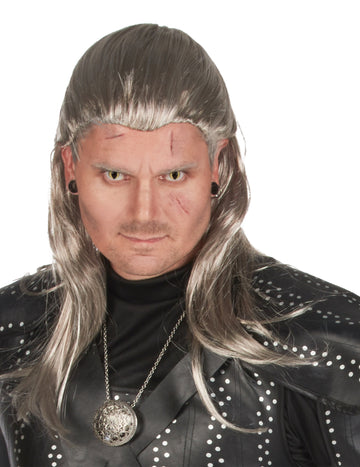 Paruka pro dospělé šedé čarodějnice-vražedkyně