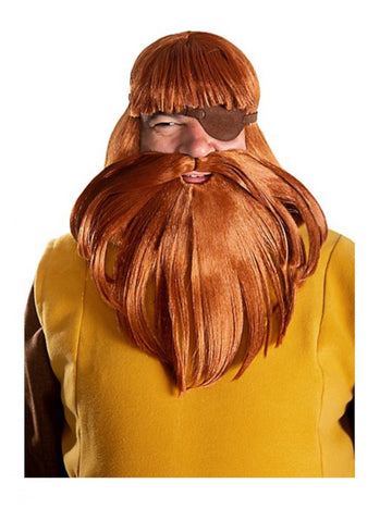 Paruka a vousy Halvar Vic, vikingský muž