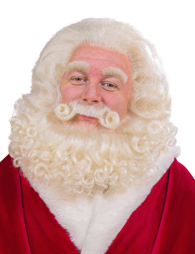 Profesionální paruka a vousy pro Santa Clause z jačí srsti