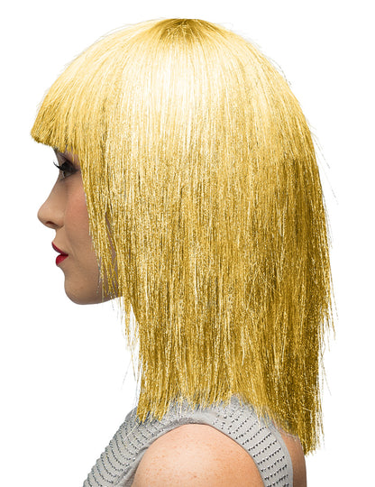 Perruque irisée dorée femme