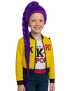 Perruque Kpop tresse pour enfant violette