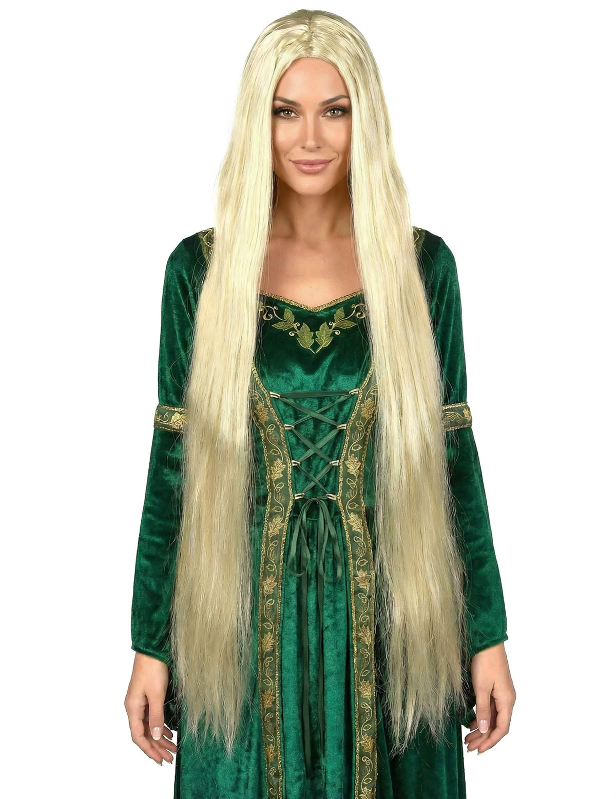 Dlouhá blond paruka pro ženu, extra dlouhá a hladká