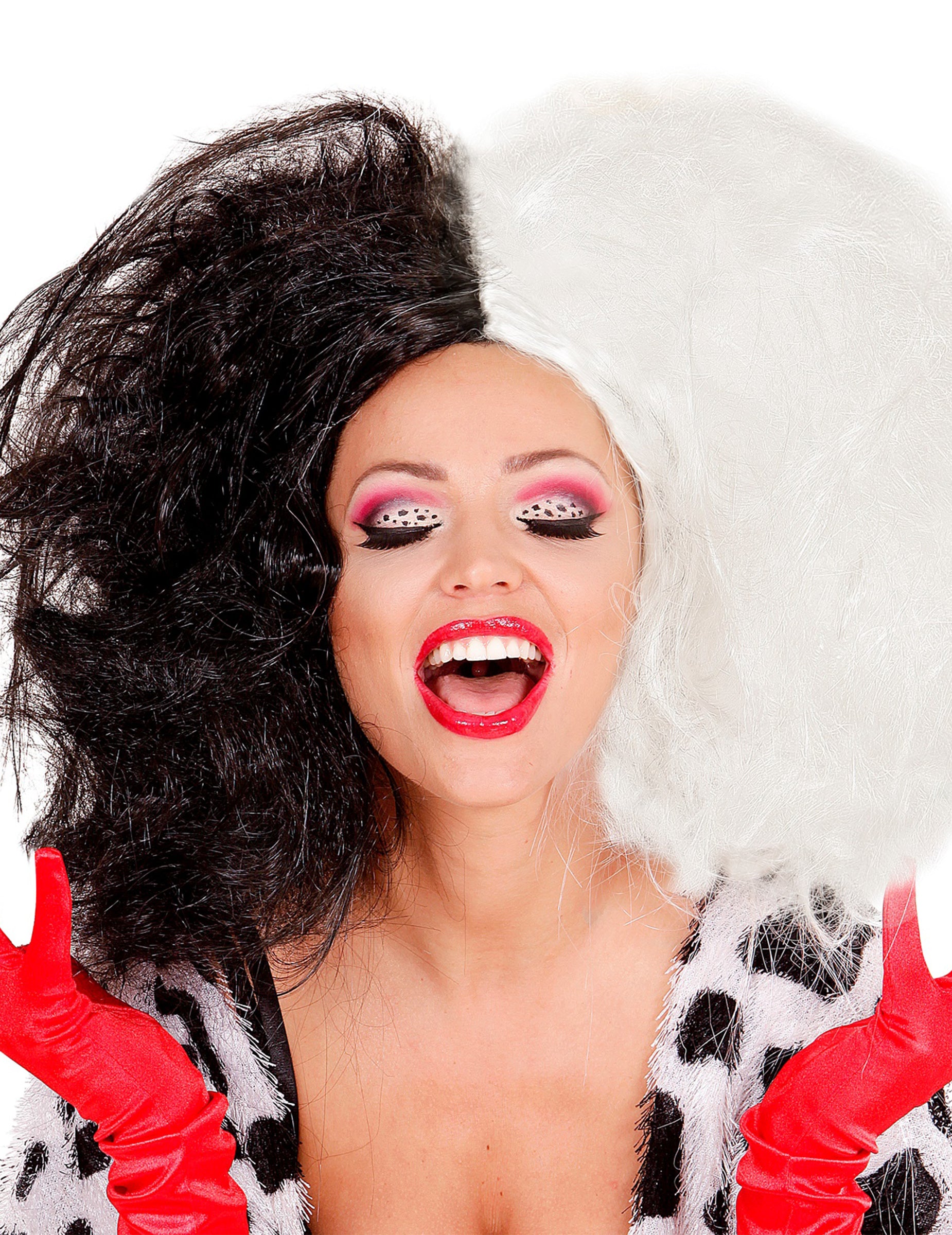 Detail na objem dlouhé paruky Krutá