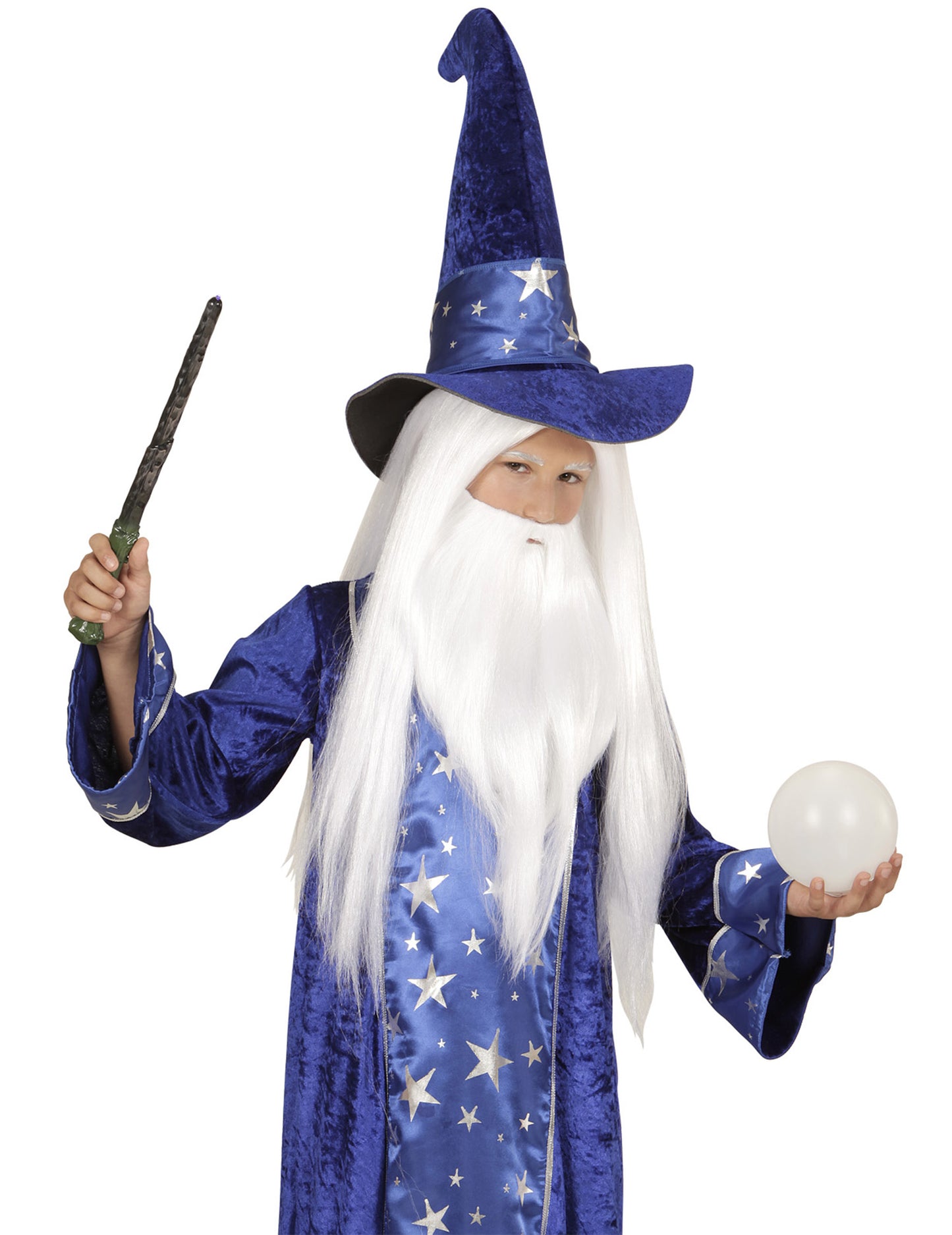 Perruque Magicien avec barbe enfant