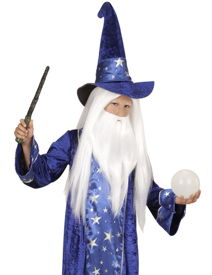 Perruque Magicien avec barbe enfant