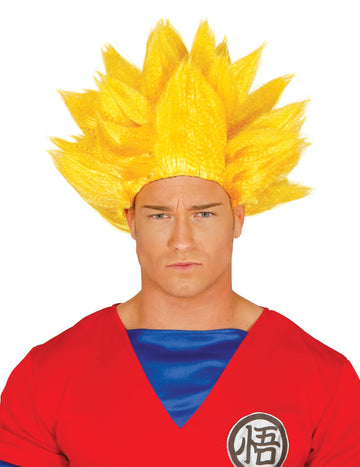 Žlutá paruka pro dospělé manga