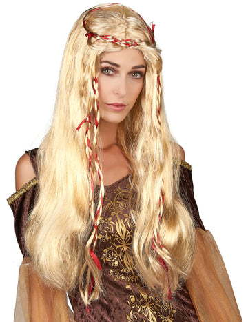 Blond středověká paruka pro ženy