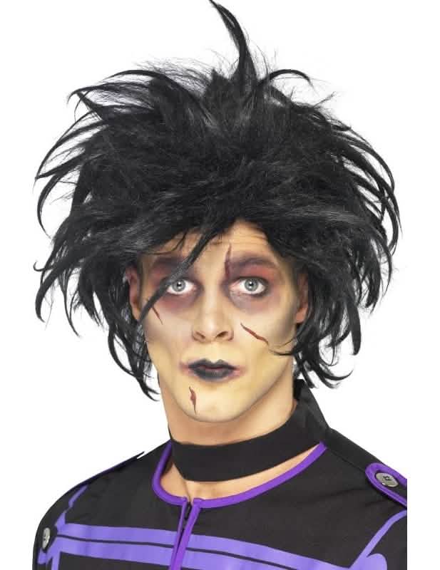Černá paruka psychopata pro muže