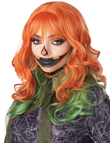Červeno-zelená paruka pro ženy