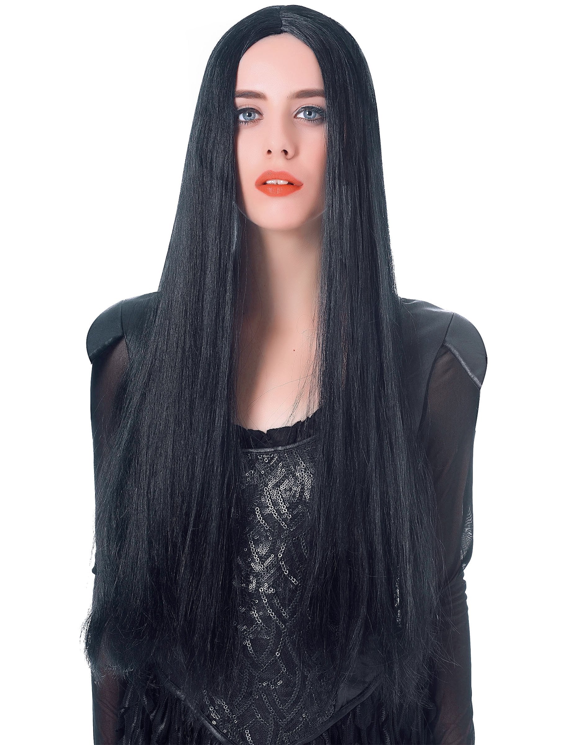 Perruque très longue pour femme noire lisse