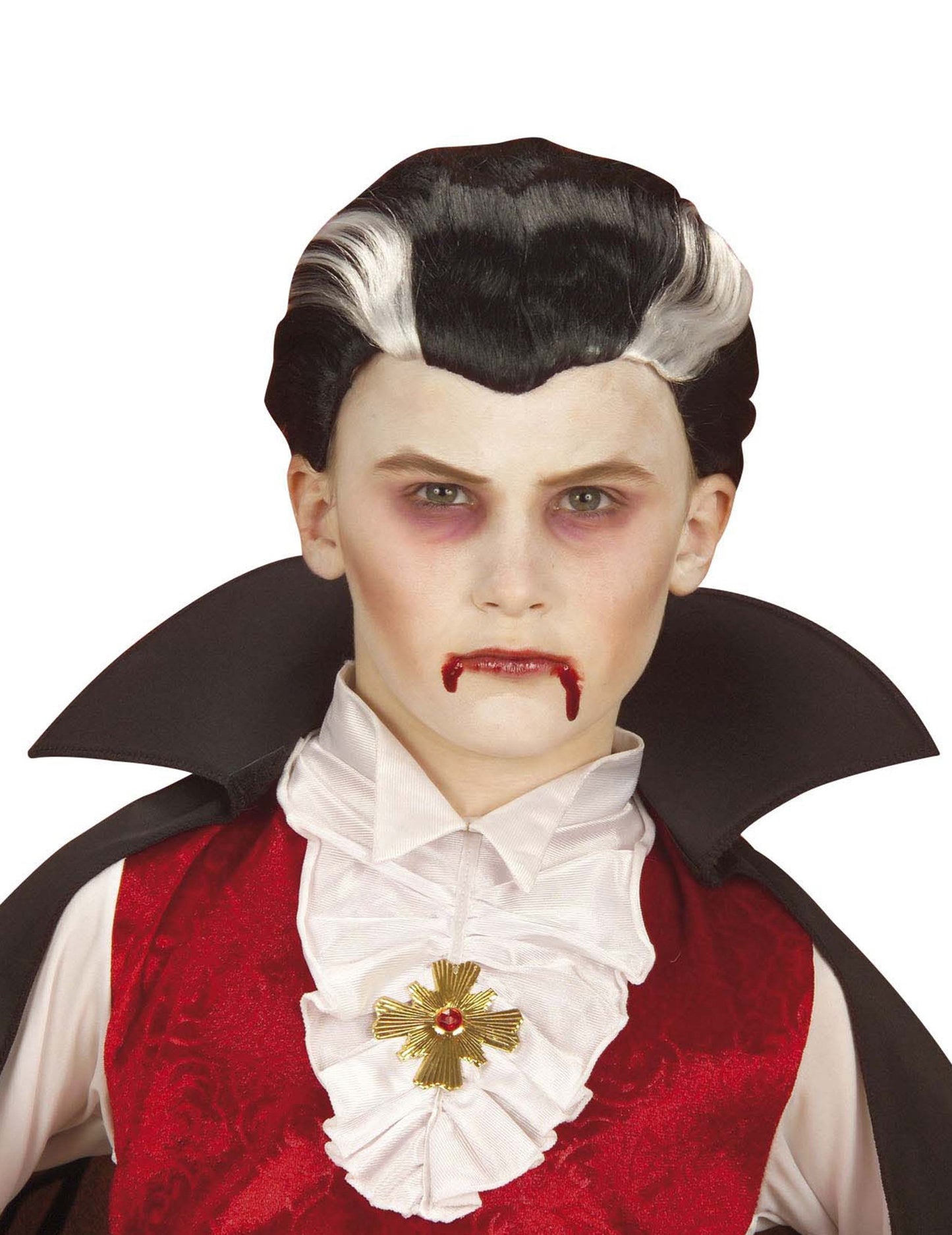 Bicolor Halloween Two -Color Vampire paruka