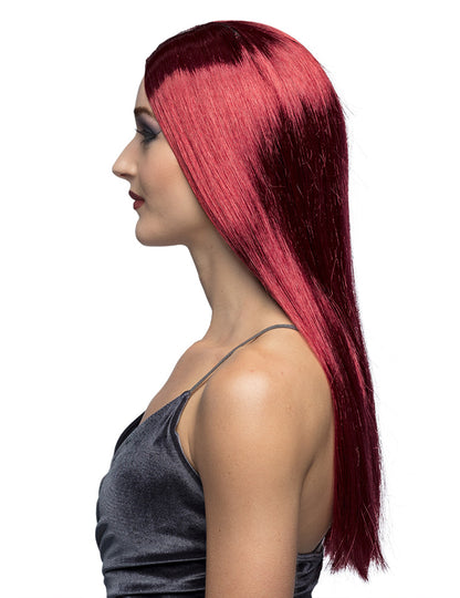 Profilový pohled na upíří paruku pro ženy