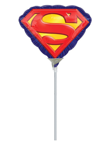 Petit ballon en aluminium Superman 25 x 20 cm