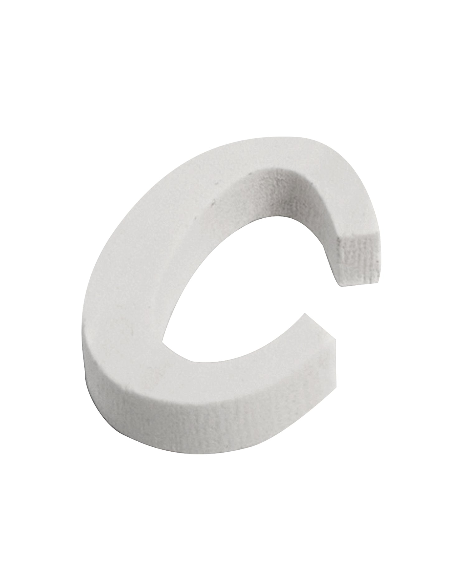 Malé bílé dřevěné písmeno c 5 cm na svatbu